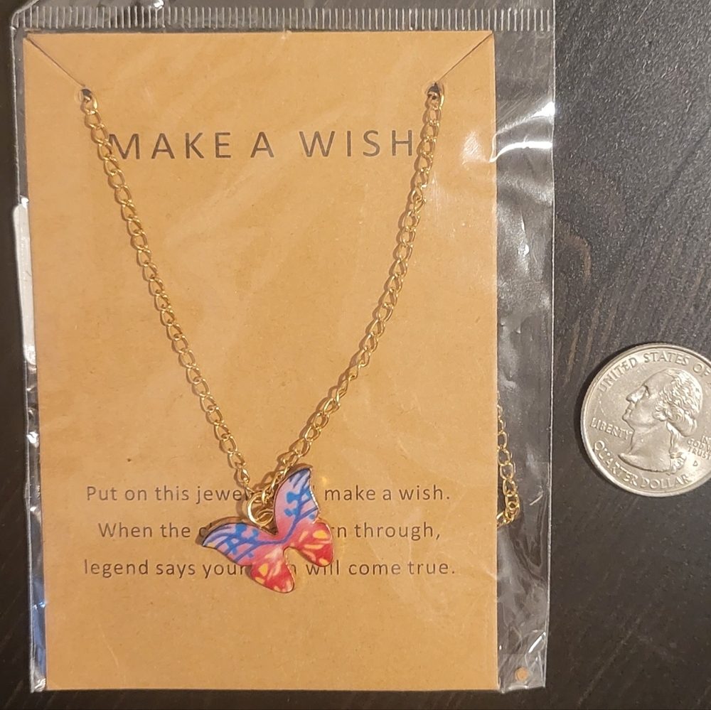 “Make a Wish” Butterfly Necklace